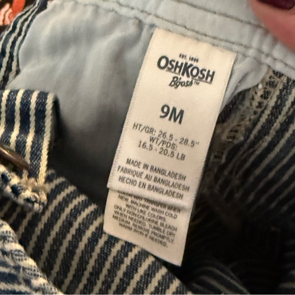 OSHKOSH Baby Vintage Style Overalls Stripes Stripy - Picture 9 of 10